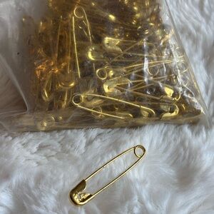 Gold Safety Pins for Home Use